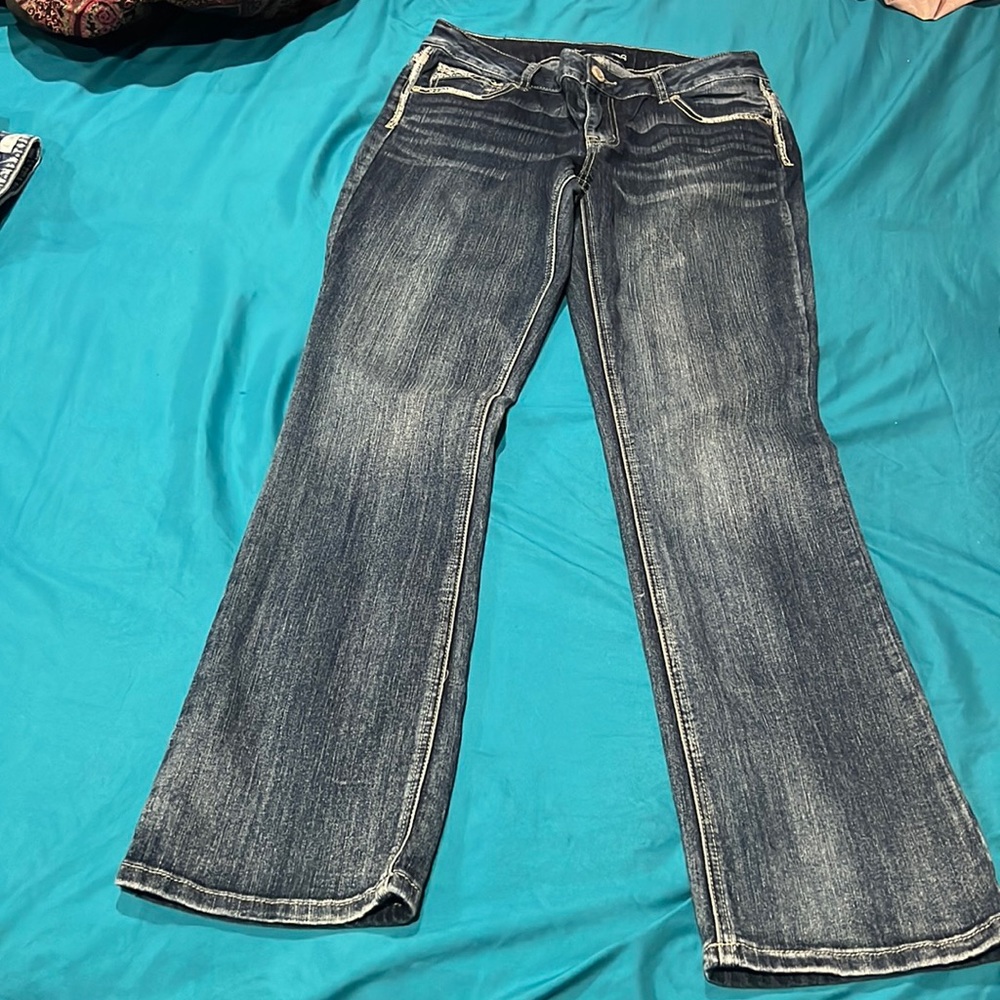 Gently used Maurice’s blue bootcut jeans